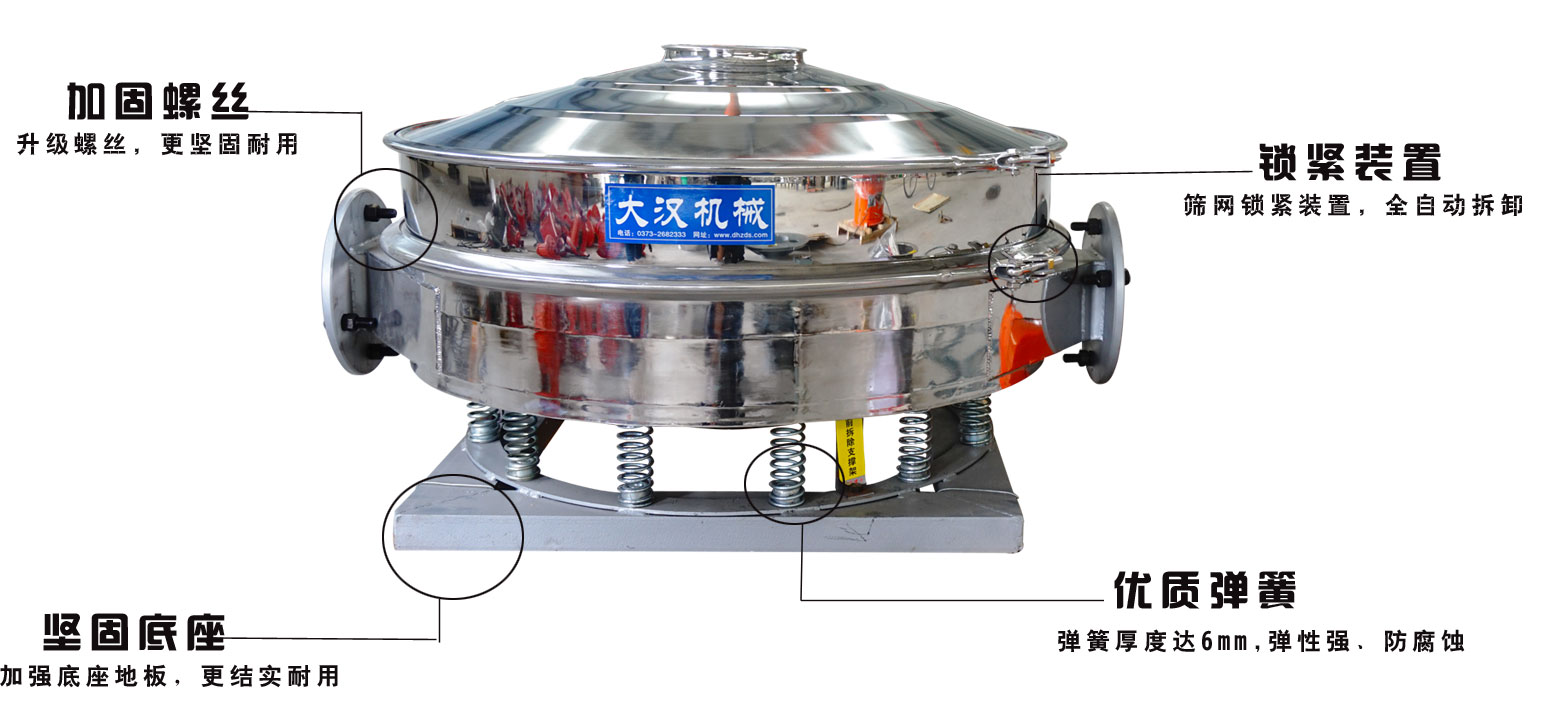 單電機不銹鋼直排篩特點